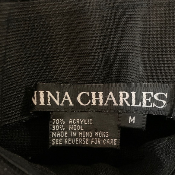 Women's Vintage Black Tailored Tapered wool blend Trousers - Picture 3 of 4